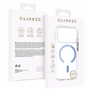 Liavec Pure -suojakuori kameran ohjauspainikkeella mallille iPhone 18 Pro Max/17 Pro Max, vaaleansininen