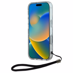 Karl Lagerfeld Zebra With Cord iPhone 16 Suojakuori - Violetti