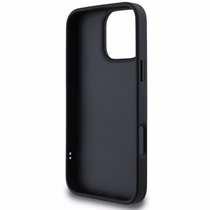 DKNY Quilted Stack Logo iPhone 16 Pro:lle Suojakuori - Musta
