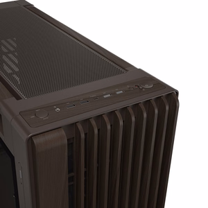 ASUS ProArt PA602 puuviimeistelty retroruskea keskikokoinen tornikotelo karkaistulla lasipaneelilla