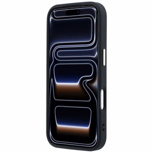 GUESS GUE005482 (PU FW Resin Logo) suojakuori laitteelle iPhone 18 Pro Max / 17 Pro Max, väri: musta