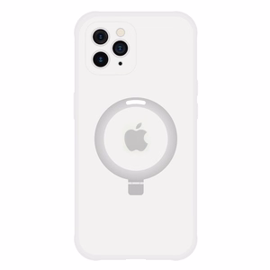 Tel Protect Magical Magsafe Stand Suojakuori iPhone 11 Pro Max:lle hopeinen