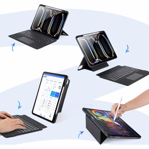 Dux Ducis DK -suojakuori langattomalla näppäimistöllä iPad Pro 13 2024 musta