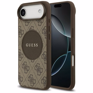Guess 4G Circle Classic Logo MagSafe Suojakuori iPhone Airille - ruskea
