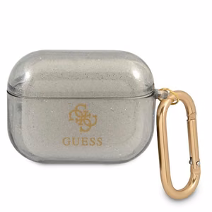 Guess GUAPUCG4GK AirPods Pro -suojus musta/musta Glitter-mallisto