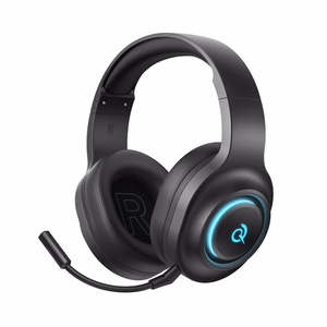 QCY V200 Pro Langalliset Gaming-Kuulokkeet 7.1 Äänellä ja Irrotettavalla Mikrofonilla - Musta