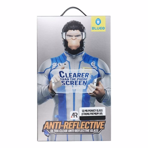 5D Mr. Monkey Glass suojalasi laitteelle Apple iPhone 18 Pro, Strong Premium Ultra Clear AR, väri: musta