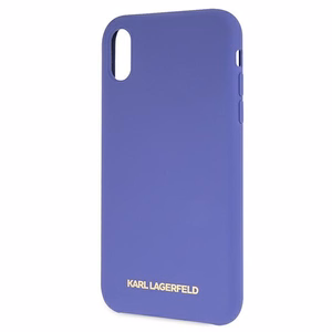 Karl Lagerfeld Silikoninen iPhone Xr Suojakuori - Violetti