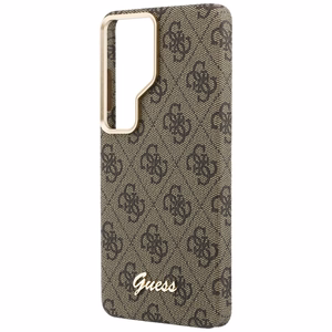 Guess case 4G Script MagSafe for Samsung Galaxy S26 Ultra brown