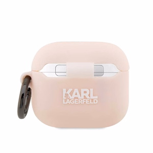 Karl Lagerfeld KLA3RUNIKP AirPods 3 cover pink/pink Silicone Karl Head 3D