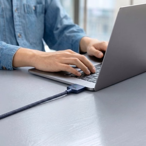 Tech-Protect MMC01 Ultraboost USB-C / USB-C MagSafe 3 140W 200cm kaapeli MacBook - laivastonsininen
