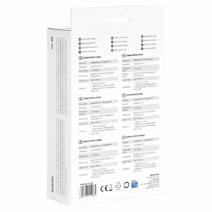 Savio CL-211 DisplayPort-kaapeli 3 m musta