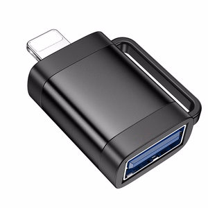 Hoco OTG-sovitin Lightning - USB-A UA31A Musta
