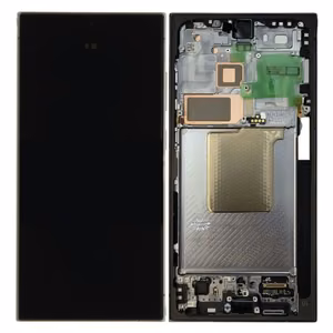 LCD-näyttö Samsung S928 S24 Ultra kosketusnäytöllä ja kehyksellä Titanium Black/Blue/Green alkuperäinen (koottu service pack)