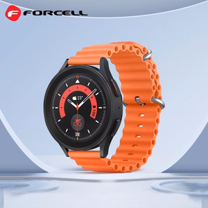 Hihna Samsung Galaxy Watch:lle Forcell F-Design FS01 silikonireikä 22 mm oranssi