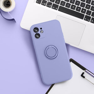 Silikoninen Suojakuori Renkaalla iPhone 7 / 8 / SE 2020 / SE 2022:lle violetti