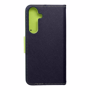 Läppäsuojakuori Samsung S25 PLUS Fancy Book laivastonsininen / lime