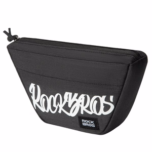 Rockbros G011 Flash Journey puolisuunnikkaan muotoinen polkupyörän ohjaustangon laukku 0.7 l - musta