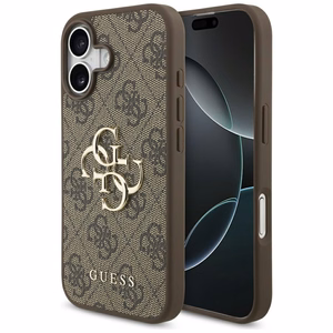 Guess 4G Big Logo Suojakuori iPhone 17:lle - Ruskea