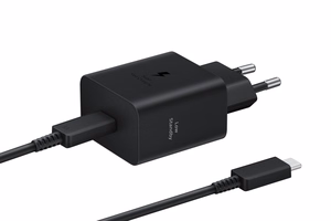 Seinälaturi Samsung EP-T4511XBEGEU 45W USB-C / USB-C -kaapelilla 1.8 m, musta