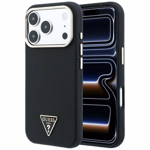 Guess Kevlar Triangle Logo MagSafe suojakuori mallille iPhone 17 Pro / 18 Pro – väri: musta