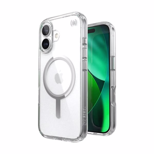 Speck Presidio Perfect Clear MagSafe - iPhone 17 suojakuori (läpinäkyvä / hopeinen)