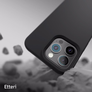 Etteri Silikoninen Suojakuori iPhone 16 Pro Max 6,9:lle musta