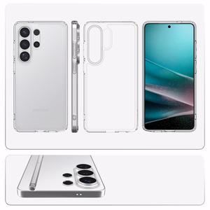 Spigen Ultra Hybrid -suojakuori Samsung Galaxy S26 Ultra -puhelimelle – läpinäkyvä