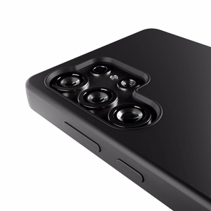 Puro Icon silikoninen suojakuori Samsung Galaxy S25 Ultra -puhelimelle - musta