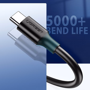 Ugreen US184 20882 USB-A 3.0 / USB-C 3A -kaapeli 1 m - musta