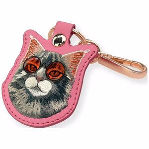 Nimmy Glasses Cool and Cute Cat -paikantimen suojakuori, vaaleanpunainen
