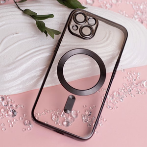 Color Chrome Mag suojakuori iPhone 17 Pro Max 6,9:lle musta avoin rengas