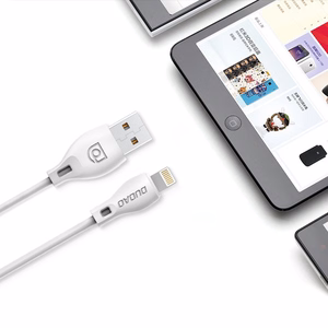 Dudao USB / Lightning -kaapeli 2.4A 1m valkoinen (L4L 1m white)