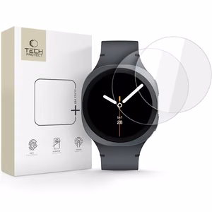 Tech-Protect Glass Fit+ 2 kpl Karkaistu lasi Samsung Galaxy Watch 8 44 mm:lle - Läpinäkyvä