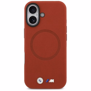BMW M FW Metal Logo MagSafe Suojakuori iPhone 17:lle - punainen