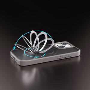 Etteri Matte Mag Ring kuori iPhone 12 / 12 Pro 6,1 harmaa