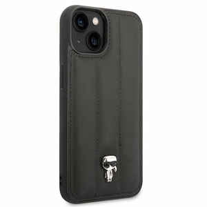 Karl Lagerfeld Puffy Ikonik Pin kotelo iPhone 14 Plus - musta