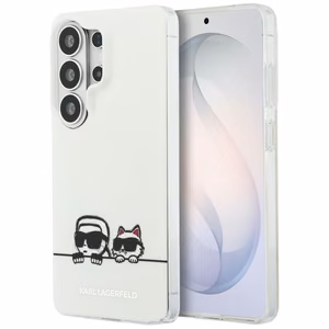 Karl Lagerfeld suojakuori IML Peekaboo Karl ja Choupette MagSafe Samsung Galaxy S26 Ultra:lle läpinäkyvä