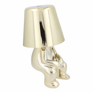 Pöytälamppu yöpöydälle GOLD MAN Art Deco istuva (versio 2) MLTL