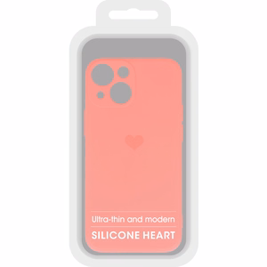 Vennus Silicone Heart Suojakuori iPhone 14 Plus:lle malli 1 koralli