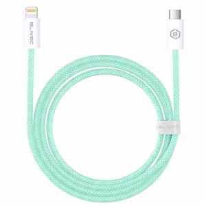 Blavec Cable Candy punottua - Type C - Lightning - PD 20W 2,4A 2 metriä Apple CarPlay (CCA-CL24GN20) vihreä