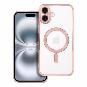 Suojakuori iPhone 16 PLUS:lle Electro Mag Cover yhteensopiva MagSafe-version kanssa ruusukulta