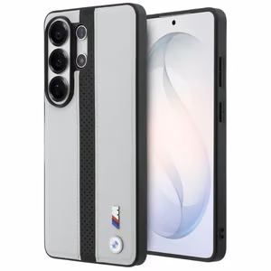 BMW Perforated Stripe Logo MagSafe Suojakuori Samsung Galaxy S26 Ultralle - harmaa