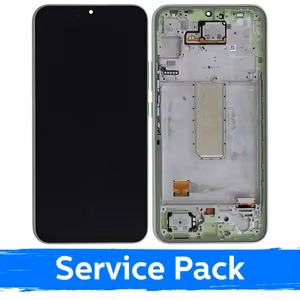 LCD-näyttö yhteensopiva Samsung A346 A34 5G kehyksellä / limenvihreä / (Service Pack)