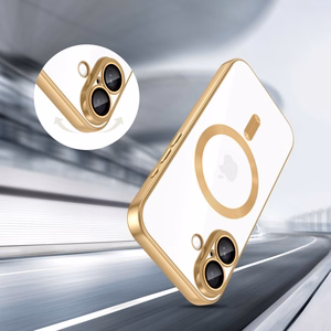 Tech-Protect MagFlex MagSafe Suojakuori iPhone 17:lle - Läpinäkyvä Kultainen