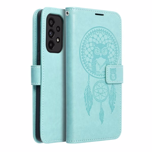 MEZZO Kirjasuojakuori Samsung A12 / M12:lle dreamcatcher vihreä