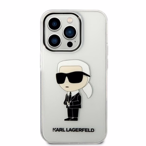 Karl Lagerfeld Ikonik Karl suojakuori iPhone 14 Pro:lle - läpinäkyvä