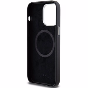 BMW Signature Wrapped Metal MagSafe Suojakuori iPhone 15 Pro Maxille - musta