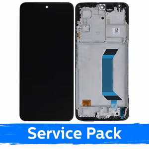 LCD-näyttö yhteensopiva Xiaomi Redmi Note 12 4G musta kehyksellä (Service Pack)