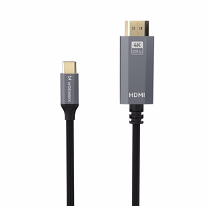 Wozinsky USB-C - HDMI 4K 60Hz Kaapeli 1,8m - Musta